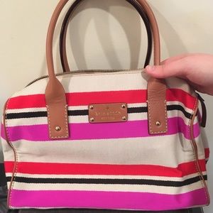 Kate Spade striped summer handbag